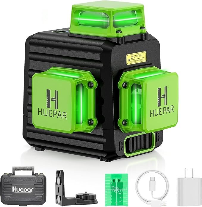 Huepar niveau laser vert rechargeable
